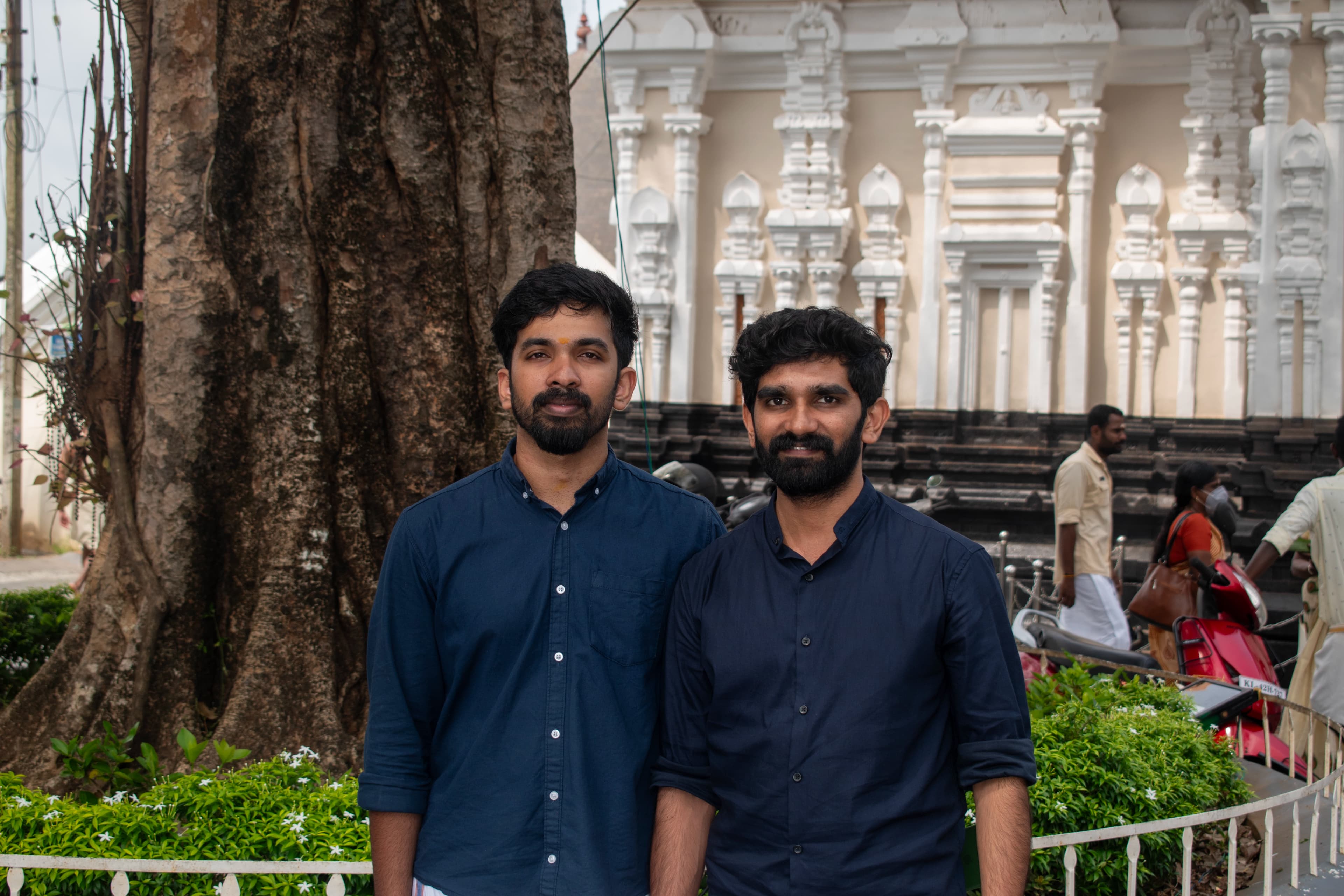 Outdoor male portraiture in Kerala with natural lighting